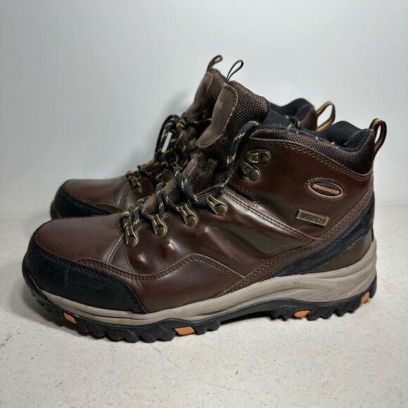Skechers Men's Relaxed Fit Relment Traven Brn Lace Up Hiking Boots Size:10,5 - Picture 1 of 6